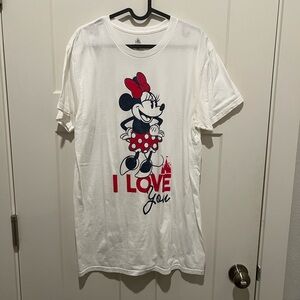 Disney Minnie White Cotton Tee